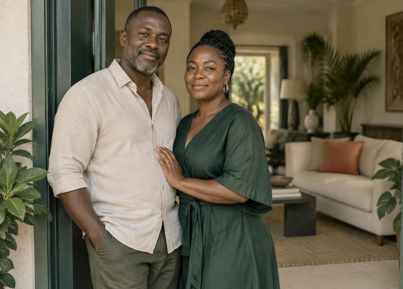 Un couple à Libreville prêt à accueillir un professionnel à son domicile